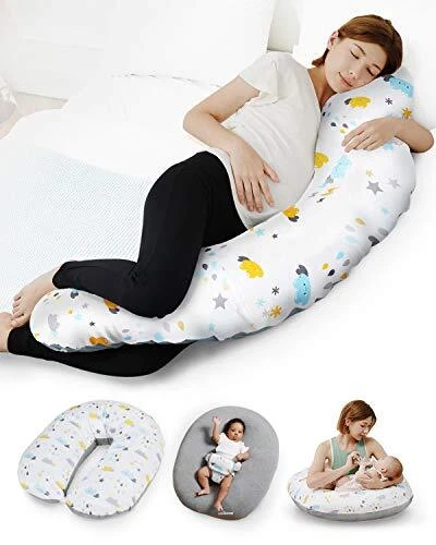 Hopo 7-in-1 Pregnancy & Nursing Pillow - Pregnancy Pillows for Sleeping - Pre...
