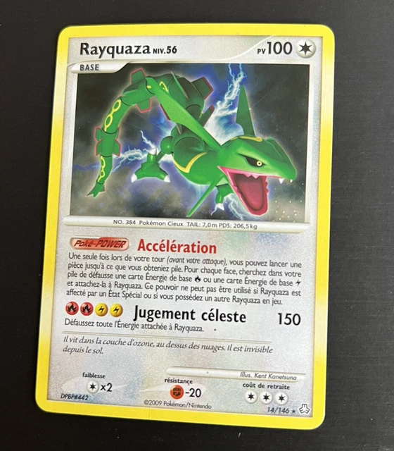 FRENCH Rayquaza Holo 14/146 Diamond Pearl DPBP#442 Pokemon Card 2009 Ex/Nm