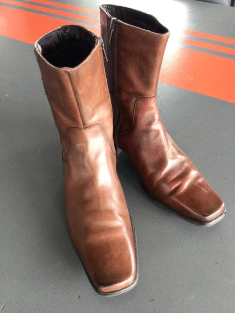 Stivaletti Jane Shilton, Pelle Colorata Conker, Non Indossati Uk 3/Eu 36