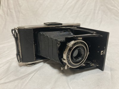 Agfa trolita con Anastigmat APOTAR 4,5 10,5 cm 6x9cm BACHELITE RARE 82409 