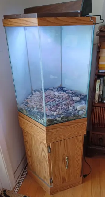 Fish Tank Aquarium and Stand Hexagon - 35 gallon "Hex"