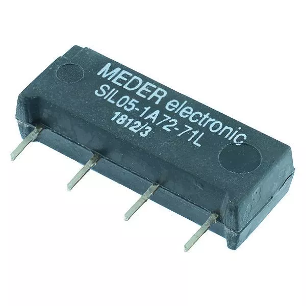 5VDC Normally Open Reed Relay SPST SIL05-1A72-71L