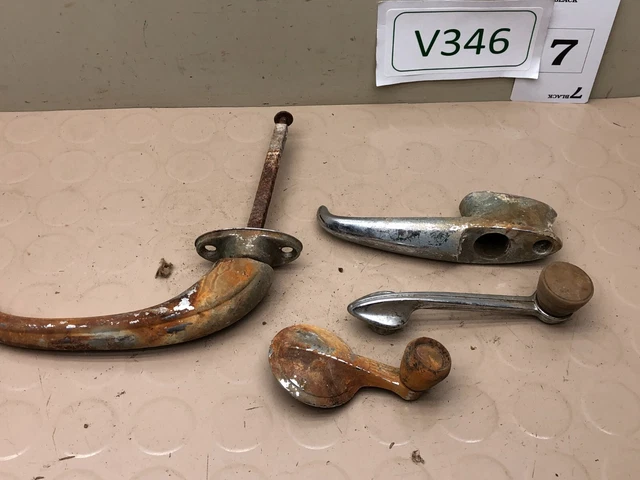 Vintage Chrome Car Window Door Handle  Misc Lot of 4 - Rat Rod