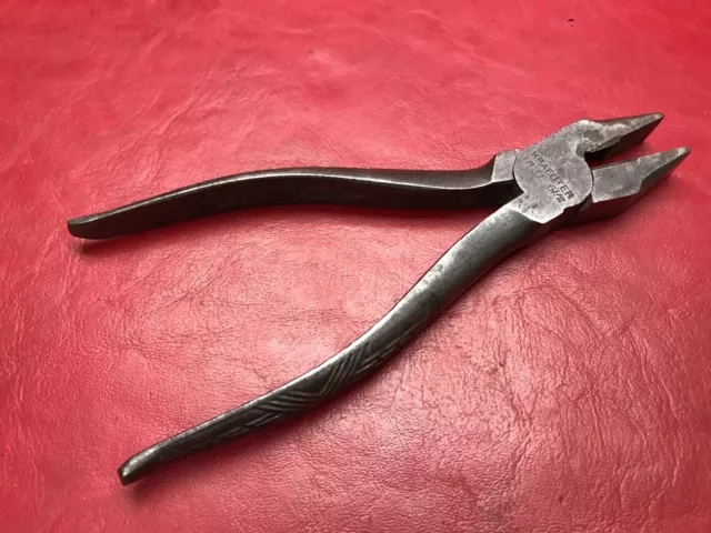 Vintage USA Kraeuter Linemans Pliers 1831- 6 1/2 Industrial Tool Electrician