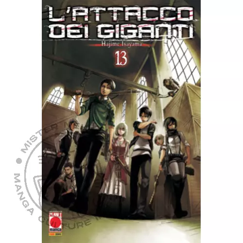 Manga - L'attacco Dei Giganti 13 - Ristampa - Panini Comics