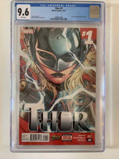Thor 1 2014 CGC 9.6 - 1st Print - 1A Cover - Marvel Jane Foster Jason Aaron NM