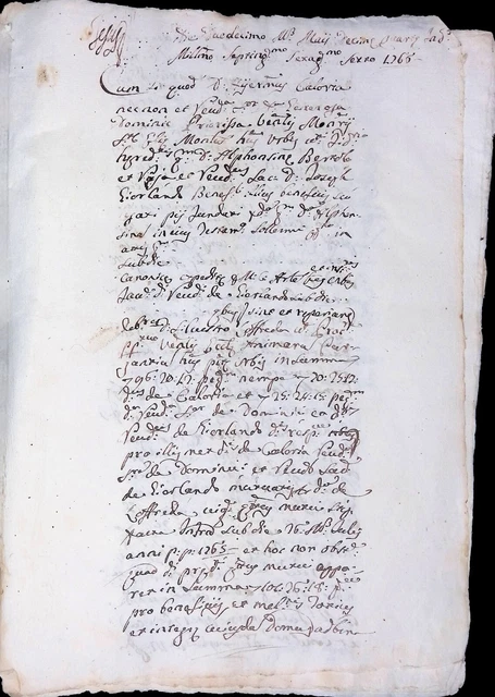 (C41)- Manoscritti Settecenteschi Silvestro Loffredo Marchese Di Cassibile