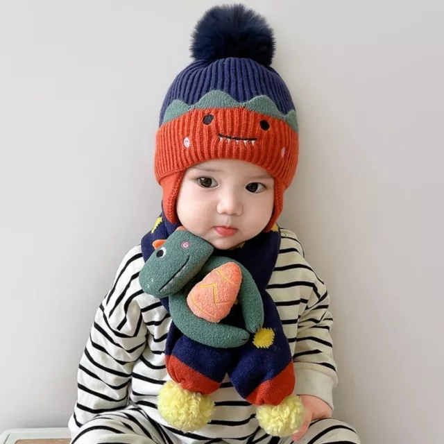 Cotton Hat with Earflaps Baby Hat Ear Protection Bonnet Caps  Boys Girls