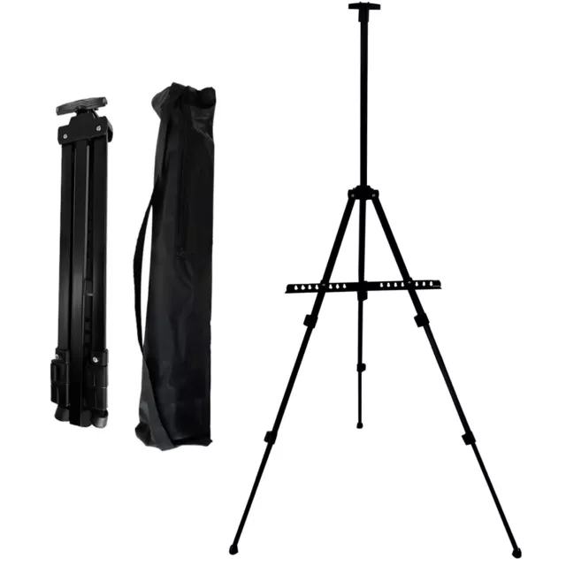 Tripod Painting Easel Artist Field Studio Display Telescopic White Board Stand