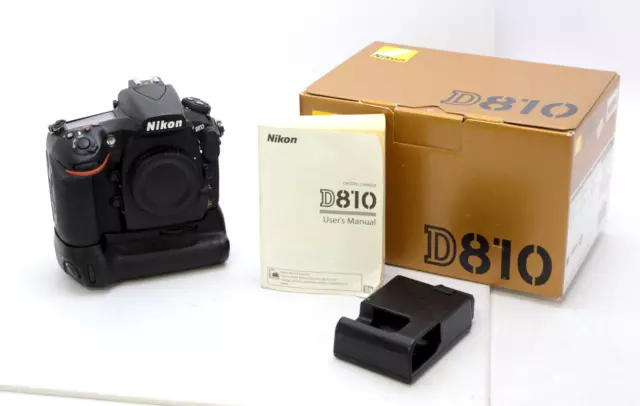 Nikon D810 Camera Body  w/ Nikon MB-D12 Battery Grip - Battery Charger,Battery