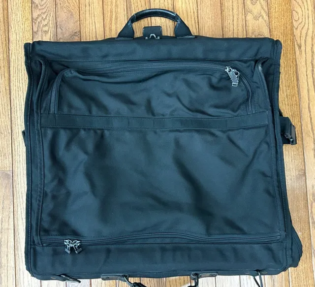 Tumi Garment Ballistic Nylon Alpha Bi Fold Suit 23” Travel Black Bag 2