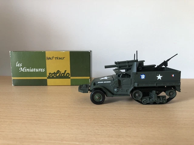 Solido 1/50 Half Track US Obusier 105mm – WW2, Neuf, Réf 6216
