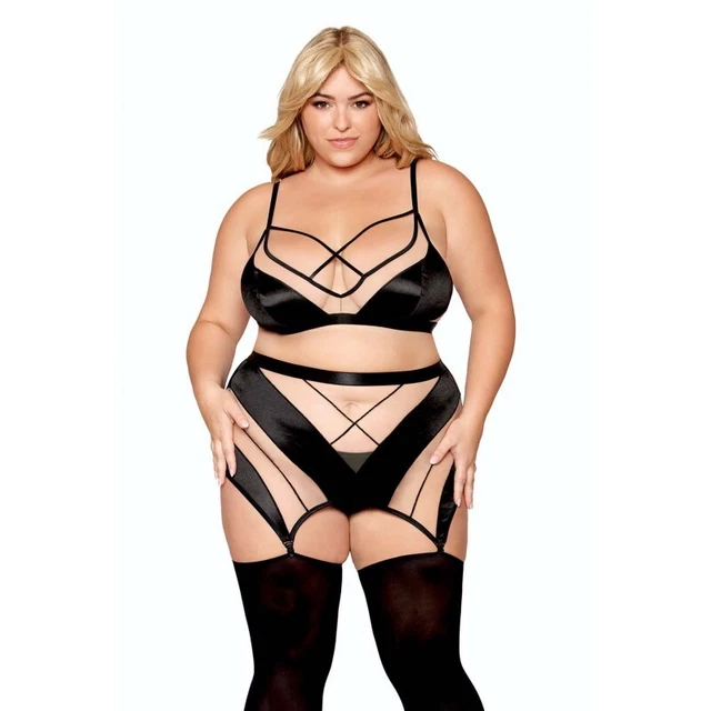 ENSEMBLE LINGERIE GRANDE Taille Dreamgirl : Lingerie Sexy Plus Size-Confort  Plus EUR 85,00 - PicClick FR