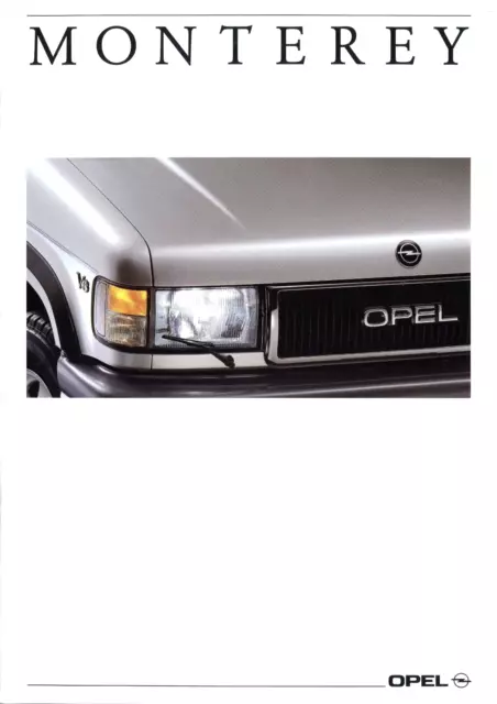 Opel Monterey Prospekt 1992 4/92 D brochure catalogue prospectus Katalog