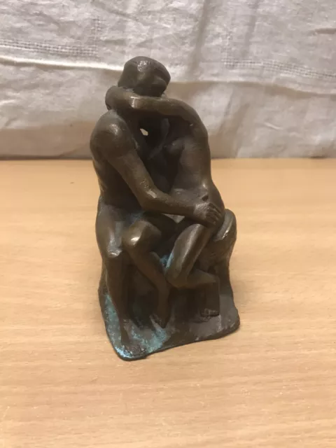 statuette repro bronze LE BAISER  de rodin