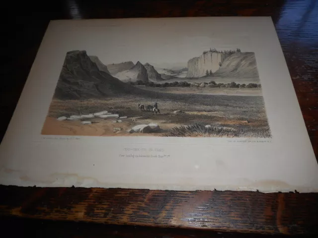 USPRR Expedition And Surveys Coo-Che-To-Pa Pass Circa 1840's