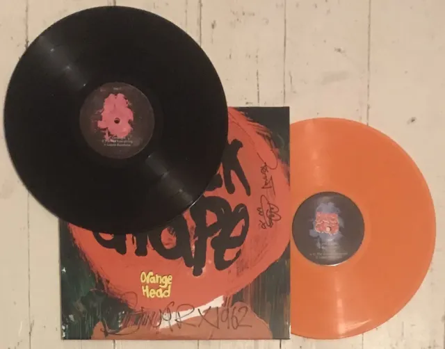 Black Grape - Orange Head SIGNED Vinyl Record LP Shaun Ryder Happy Mondays