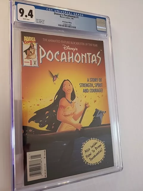 Disney's Pocahontas #1  1st Appearance Marvel Comics Rare Newsstand CGC 9.4