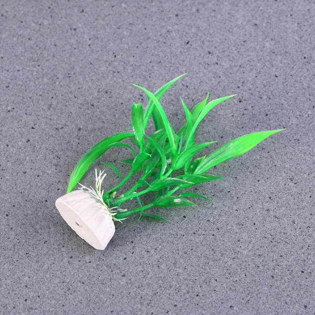 10 PCS FAKE Plants for Fish Tank Faux Aquarium Decoration Artificial £