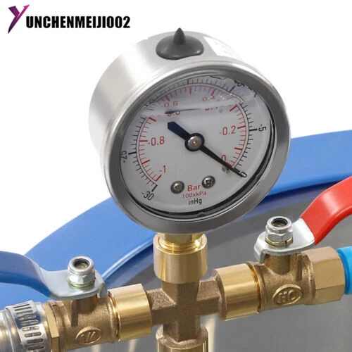 5 Gallon Vacuum Chamber Tempered Glass Vacuum Degassing Chamber Stainless Steel