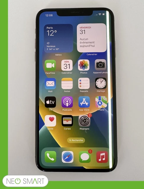 SMARTPHONE - APPLE - IPHONE XS Max - 64 GO - Ligne sur l'affichage
