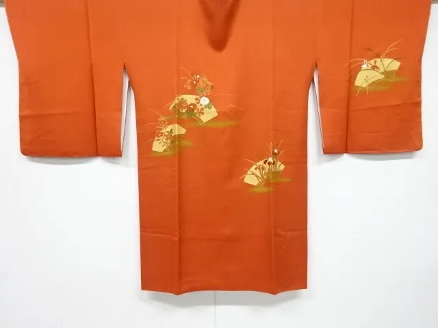6786581: Japanese Kimono / Vintage Michiyuki Coat / Kinsai / Embroidery / Flower