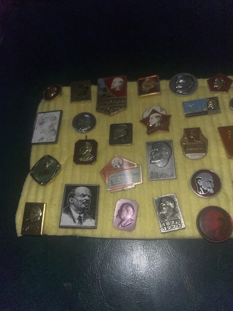 COMMUNIST Leader VLADIMIR LENIN Head BADGE COLLECTION 2