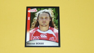 N°195 DENIAU US DAX LANDES PANINI RUGBY 2009 TOP 14 FRANCE 