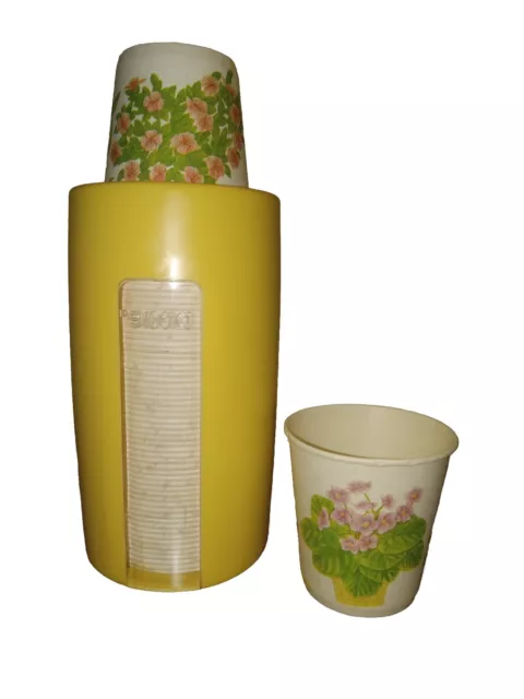 Vintage Dixie Cup Dispenser 70s 80s Wall Mount Houseplants Series 3oz Almond New