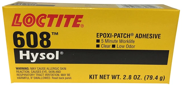 Loctite 398456 Clear 83082 608 Hysol High Strength Epoxy Adhesive 2.8 oz Kit