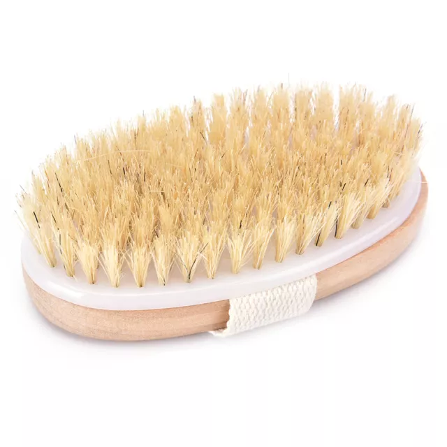 1pc dry skin body natural bristle brush soft spa brush bath massager home  ZF