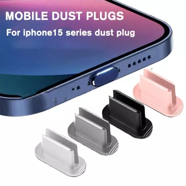 5X Type-C Dust Plug USB Charging Port Protector Silicone Cover for IPhone 15