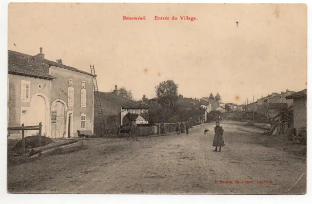 BENAMENIL - Meurthe & Moselle - CPA 54 - l' entrée du village