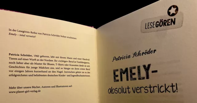 Lesegören: Emely - absolut verstrickt! von Patricia Schröder (2015, Gebundene... 3