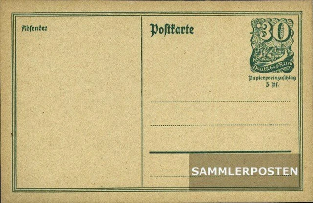 Deutsches Reich P140I Amtliche Postkarte ungebraucht 1921 Postreiter
