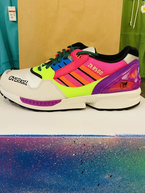 EU Größe 47.1/3- adidas ZX 8500 x Overkill Core Black/Crystal White/Signal Green