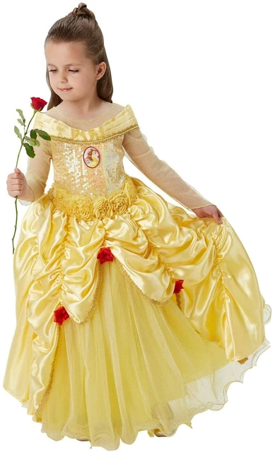 COSTUME CARNEVALE BAMBINA Principessa Belle Premium Disney Rubie's