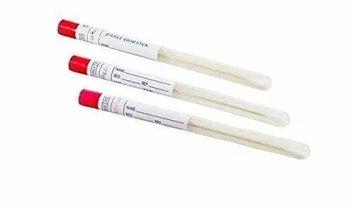 Wooden Sterilized Swab Sticks in Plastic Tubes (Pack of 200)