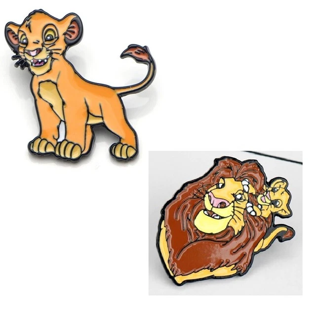 THE LION KING Enamel Pin Badge Simba Animal Badges Jewellery Cute Gifts