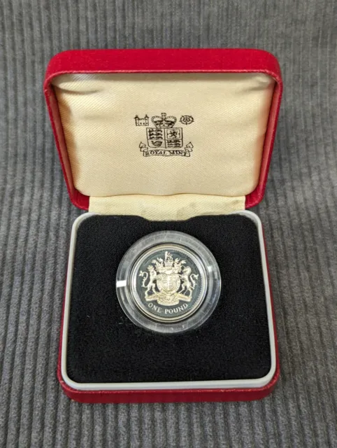 1983 Silver proof One Pound Coin