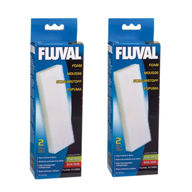Fluval Foam Filter Blocks for 204/205/206/304/305/306 - (2) 2 pks