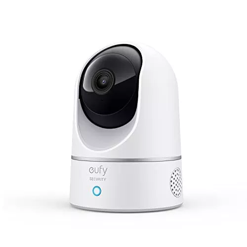 eufy Security Indoor Cam 2K Pan & Tilt telecamera wi-fi interno Videosorvegli...