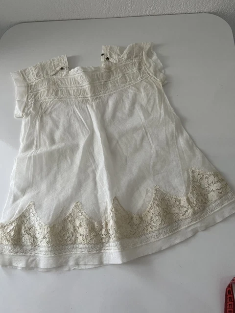 Robe En Dentelle Et En Tulle Ancienne Pour Poupée Bb Jumeau Steiner SFBJ