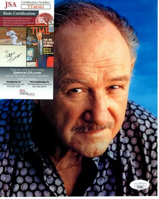 GENE HACKMAN signed autographed 8x10 photo JSA