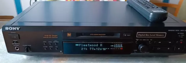 Sony MDS-JE520 Mini Disc Recorder Player mit Fernbedienung in Top Zustand