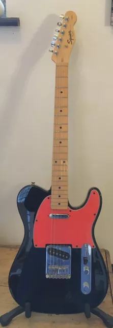 Fender Squier Black Telecaster Electric Guitar. Wilko Johnson Style…2001 Model