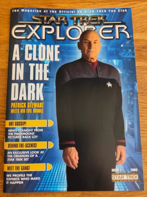 MAGAZINE - Star Trek Explorer Fan Club Issue #1 2003 Patrick Stewart Picard