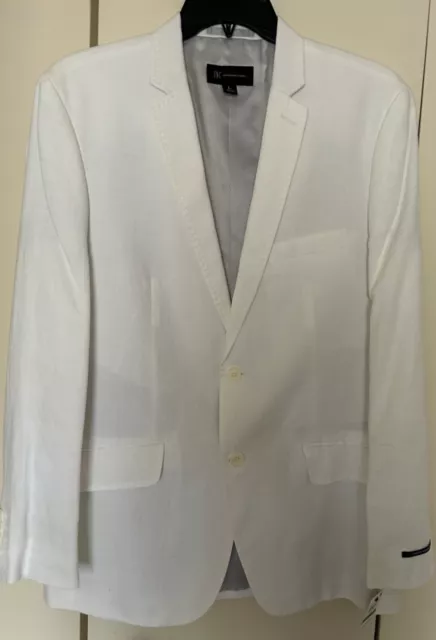 Inc International Concepts Men's  Linen Blazer , White, Size L