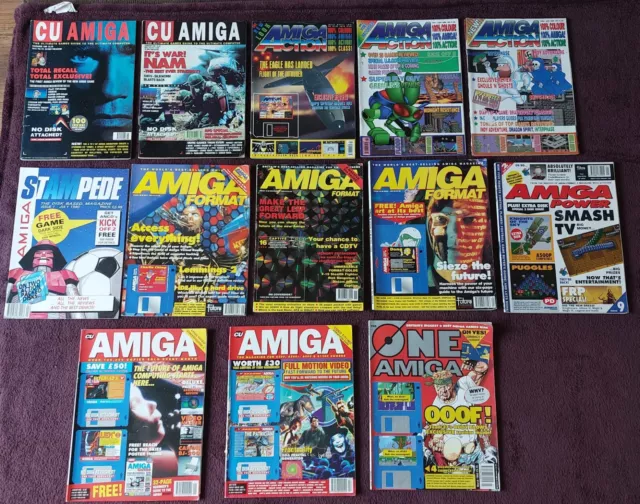 Vintage Job Lot Amiga Related Magazines X 14