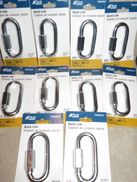 Lot of 10 Blue Hawk Quick Link 3/8" 0656923 New